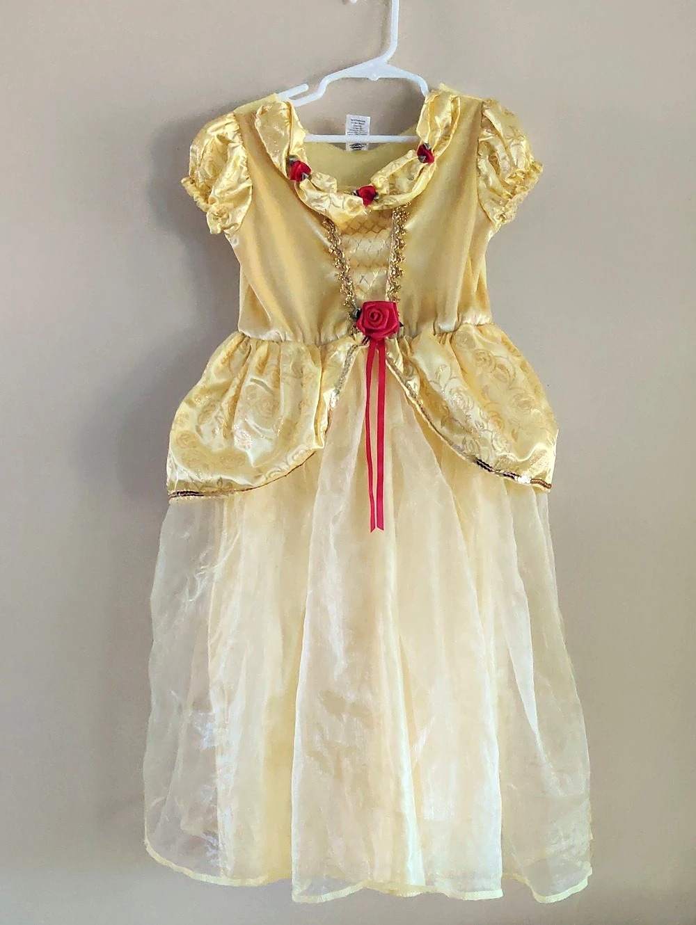 Simply Design 79194 Girls Formal Floral Dress Yellow Size 5-7 Years